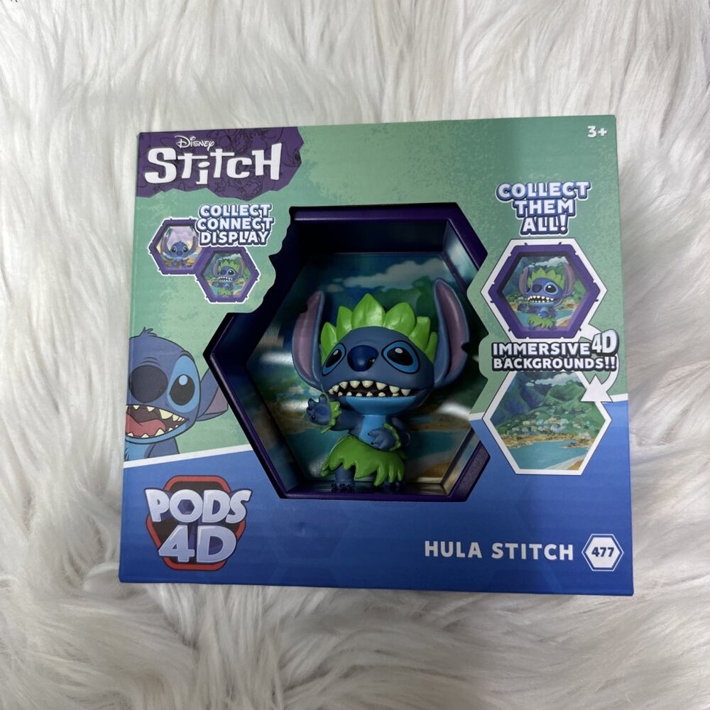 Disney Stitch PODS 4D Hula Stitch NEW Collectible Connect Display